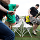 Contestants race to find a chair as the music stops during the Musical Chairs World Championship in Amesbury